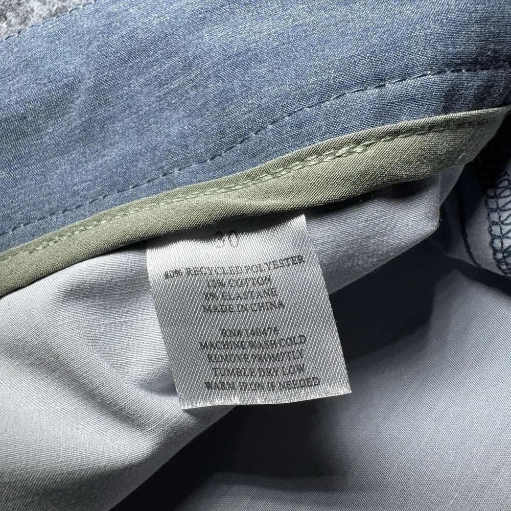 Faherty All Day Shorts Men 30 Blue Drawstring Chino Stretch Casual Pockets